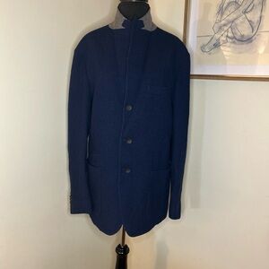 Fradi | men’s Wool single breasted Jacket Textured Navy-size 46